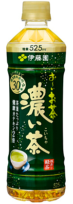 「お～いお茶 濃い茶」525mlペットボトル