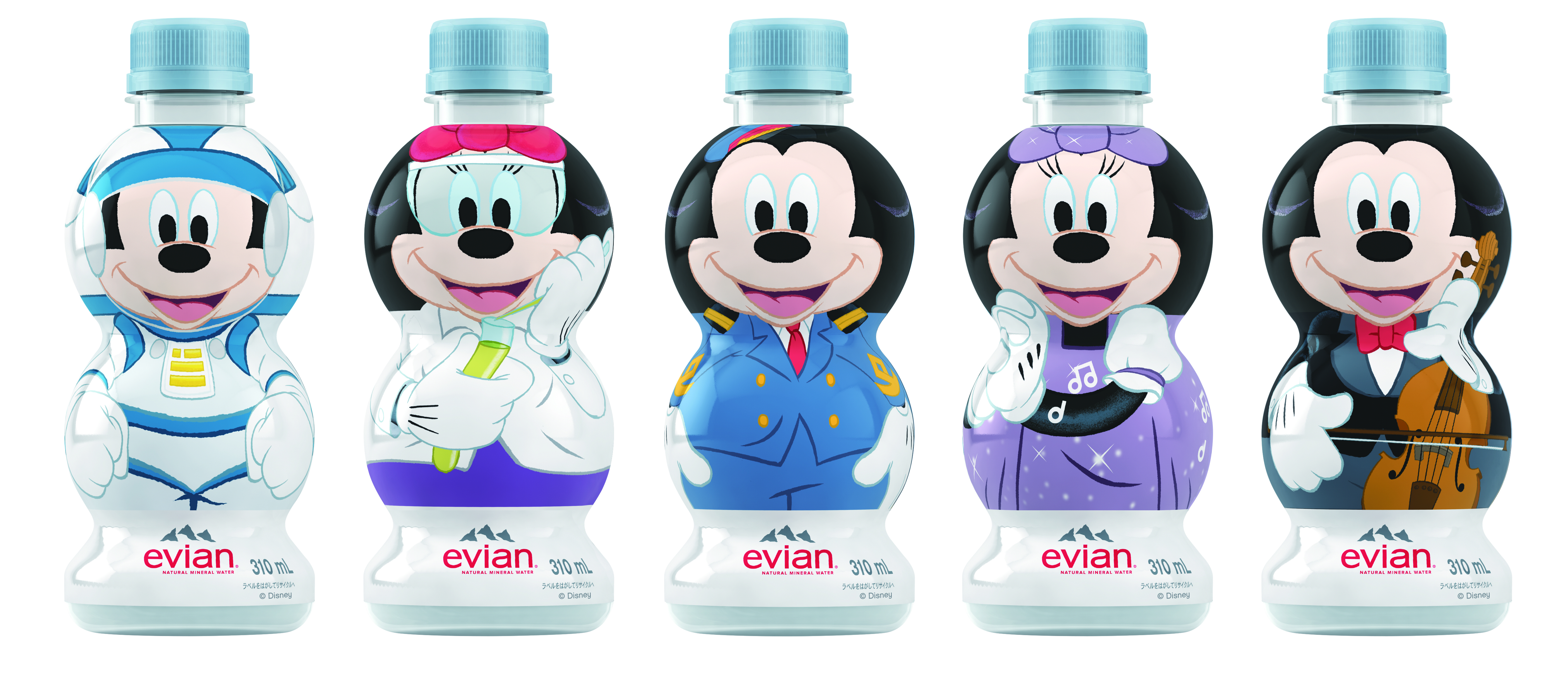 第3弾 エビアン キャラクターボトル ミッキーシリーズ 3月25日 月 より数量限定で新発売 ニュースリリース 伊藤園