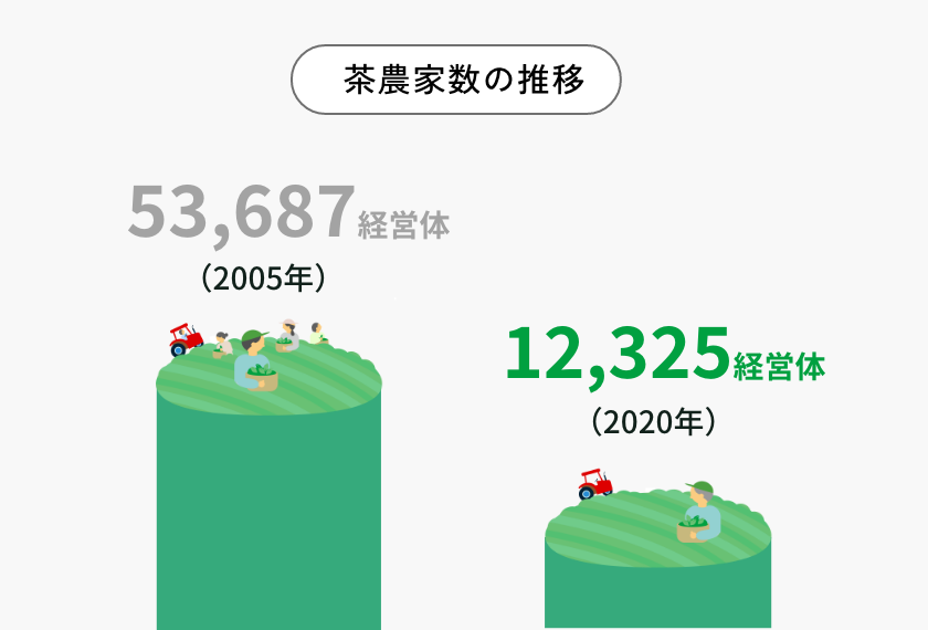 抹茶の生産量